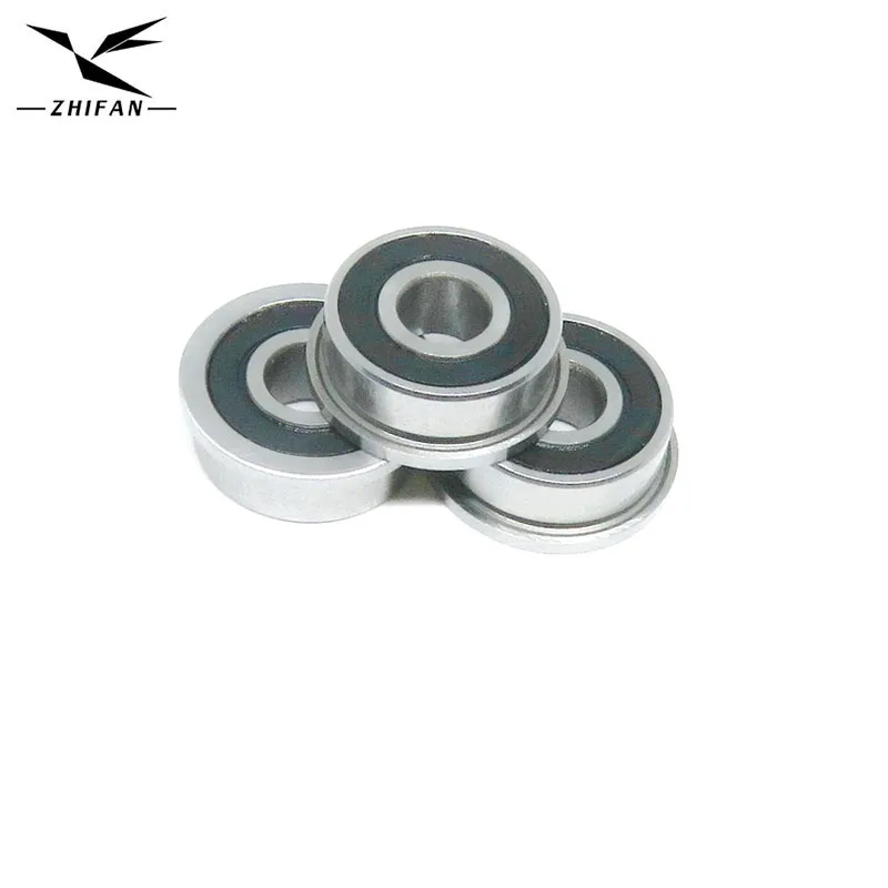 8Pcs FR3 2RS Inch Flanged Ball Bearing 3/16 X 1/2 X 0.196 FR3RS Flanged Ball Bearing 4.762 X 12.7 X 4.978 Rubber Sealed 33PP5 FR