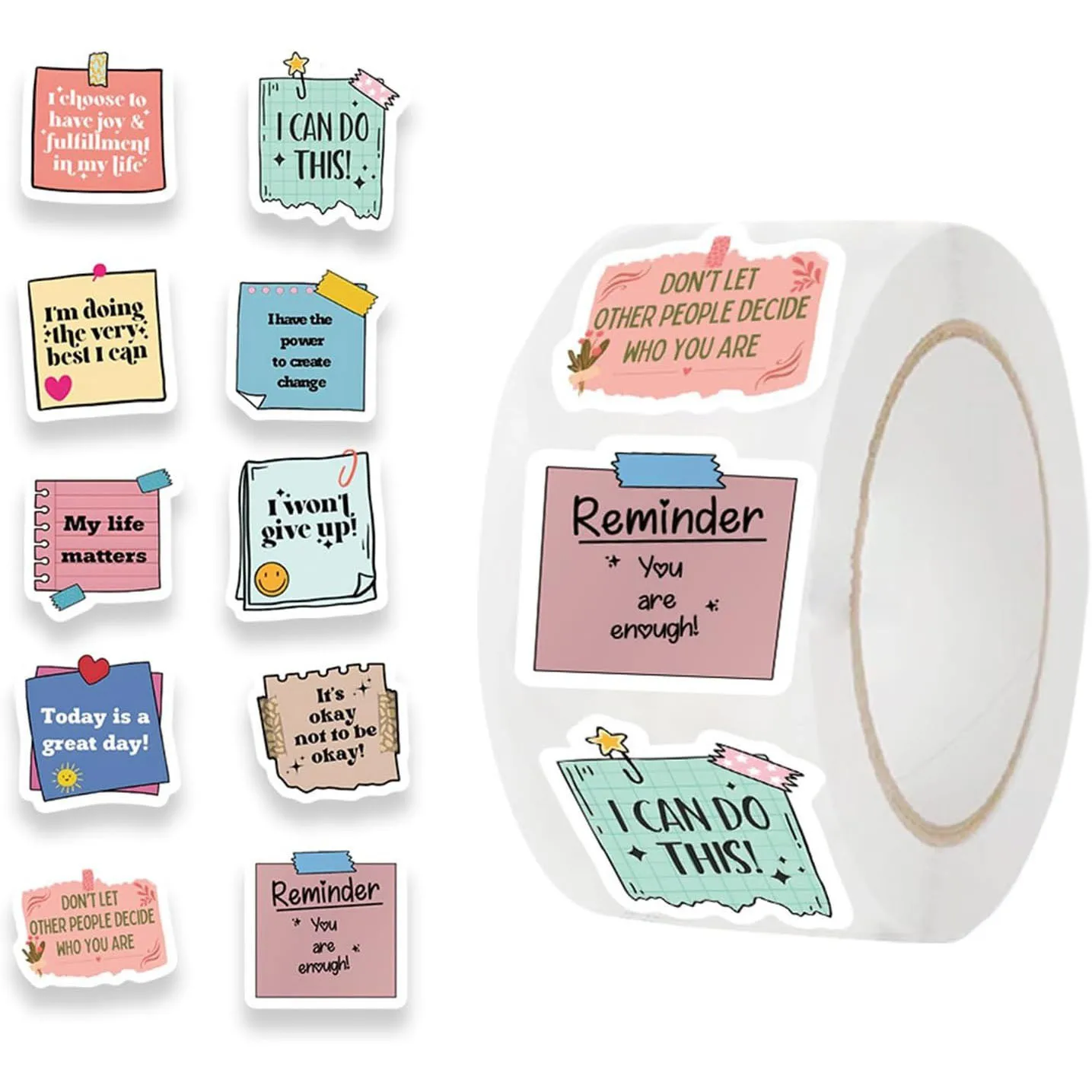 500Pcs/ 1 Roll Reward Incentive Decoration Labels Sealing Gift Box Sticker Label Stationery Sticker