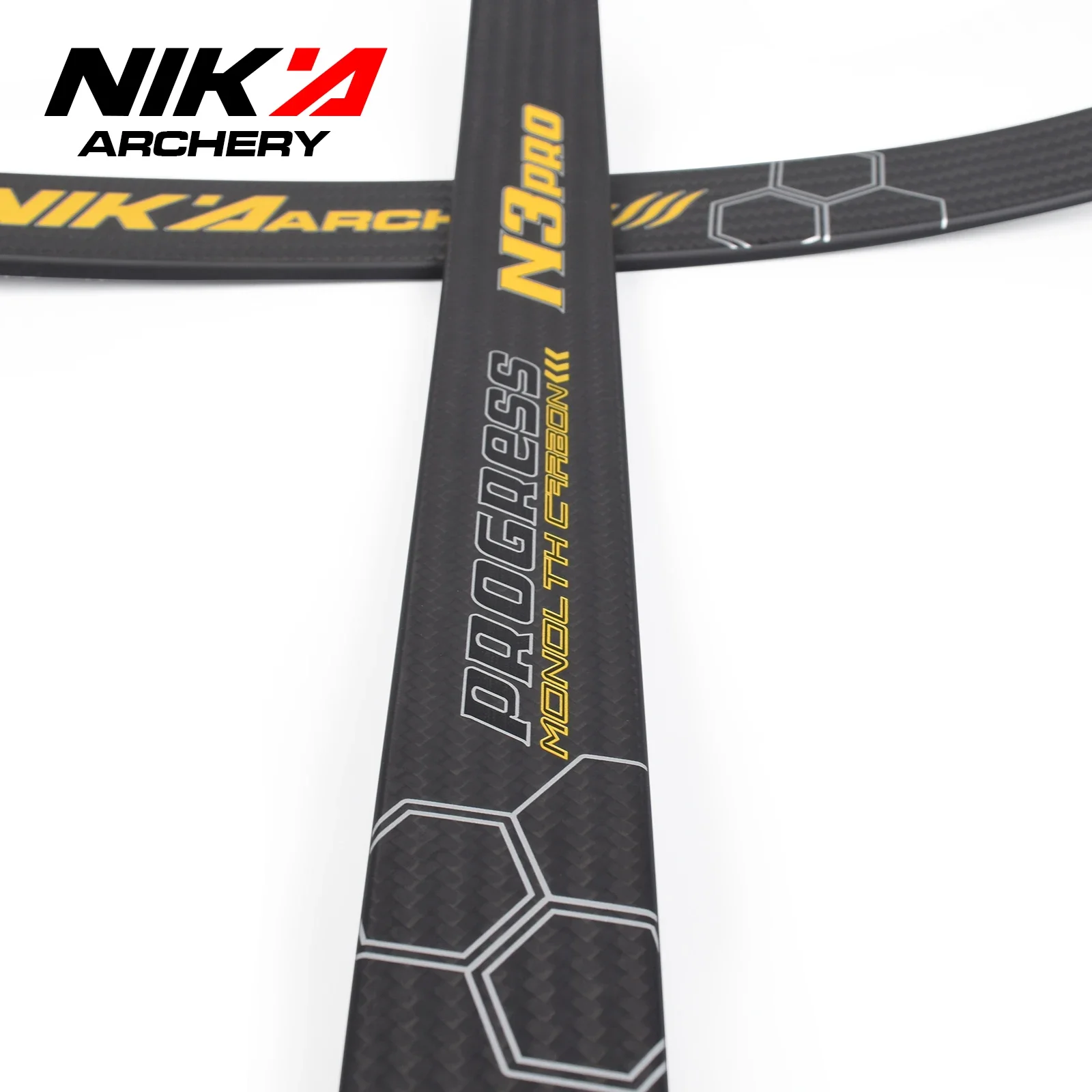70'' NIKA ARCHERY Recurve Bow Limbs Progress Series Newest  N3 Pro Limbs 100% Carbon Fiber Limbs Draw Weight 16-50LBS