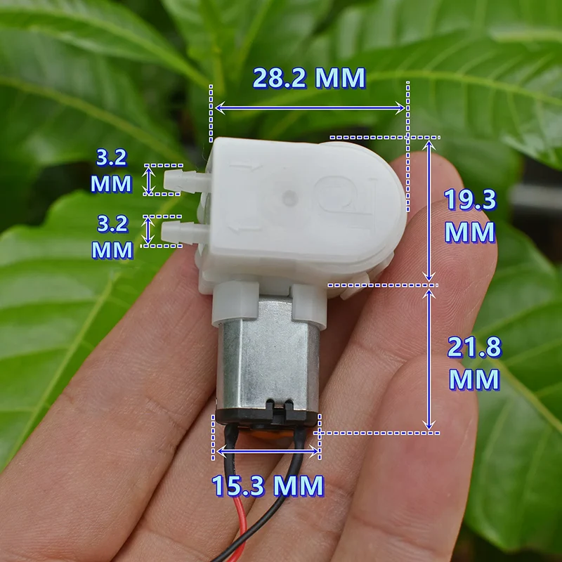 CJLP19-CA12B DC 12V Small Flow Peristaltic Dosing Pump Self-priming Suction Liquid Water Pump Squeezing Pump for Lab Analysis