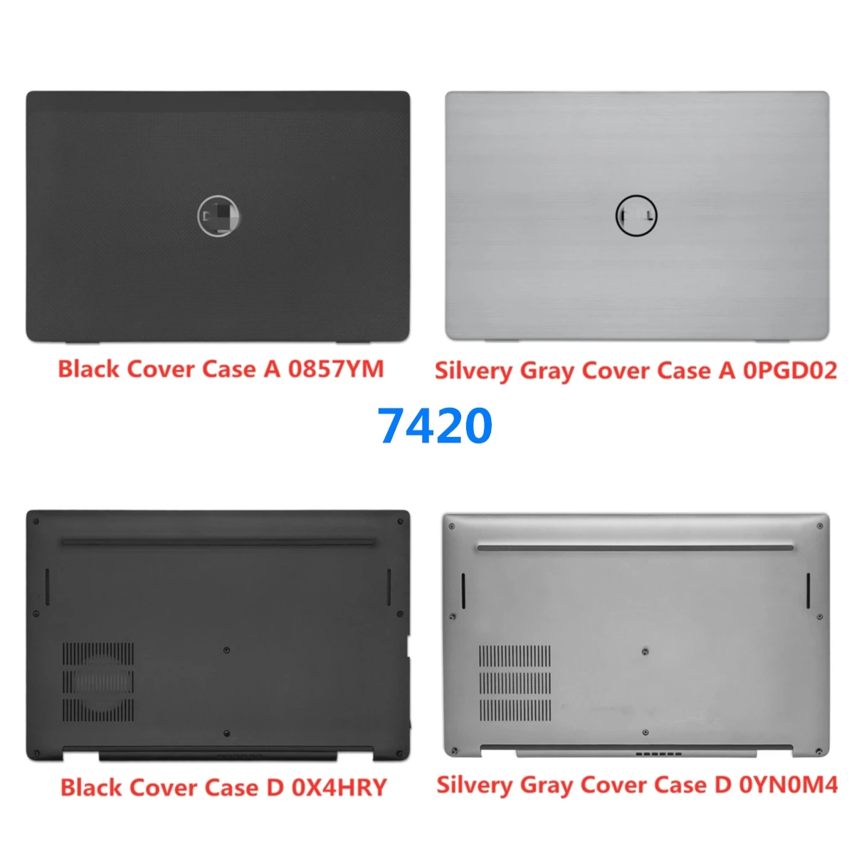 Imagem -01 - Dell Latitude 7420 Laptop Tampa Traseira Top Case Moldura Frontal Palmrest Base de Fundo Case Capa Novo dell latitude 7420 laptop tampa traseira top case moldura frontal palmrest base de fundo case capa novo 01