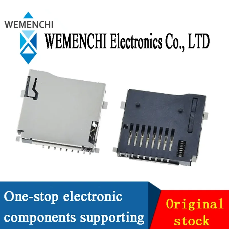 10PCS Push-Push Type TF Micro SD Card Socket Adapter Automatic PCB Connector