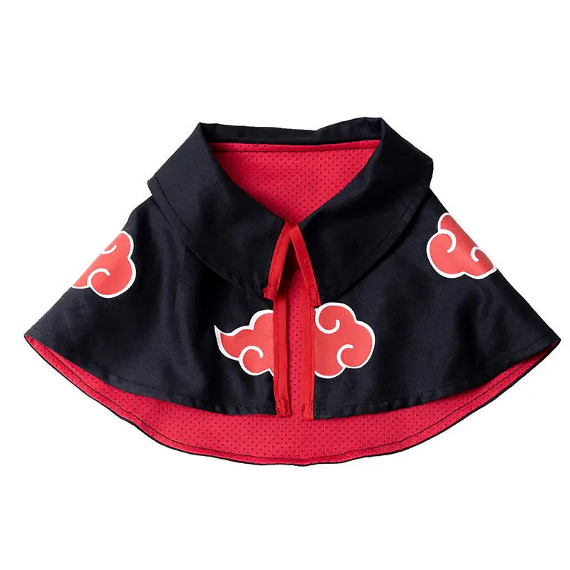 New Naruto anime peripheral Akatsuki organization cute creative pet cat clothes red cloud cloak costume kawaii gift wholesale