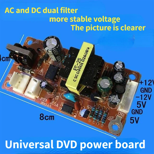 5Pcs DVD Power Supply Board Universal EVD Power Supply Board DVD Universal Power Supply Board DVD Switching Power Supply Board