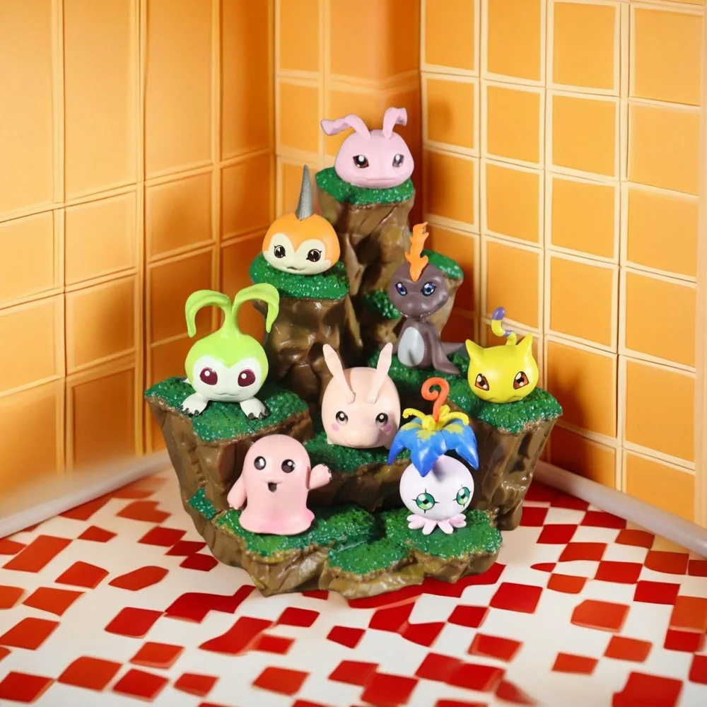 Aventure numérique monstres Gabumon Pyocomon Koromon Mochimon Tokomon Plotmon dessin animé figurines d'action Mini PVC modèle jouets