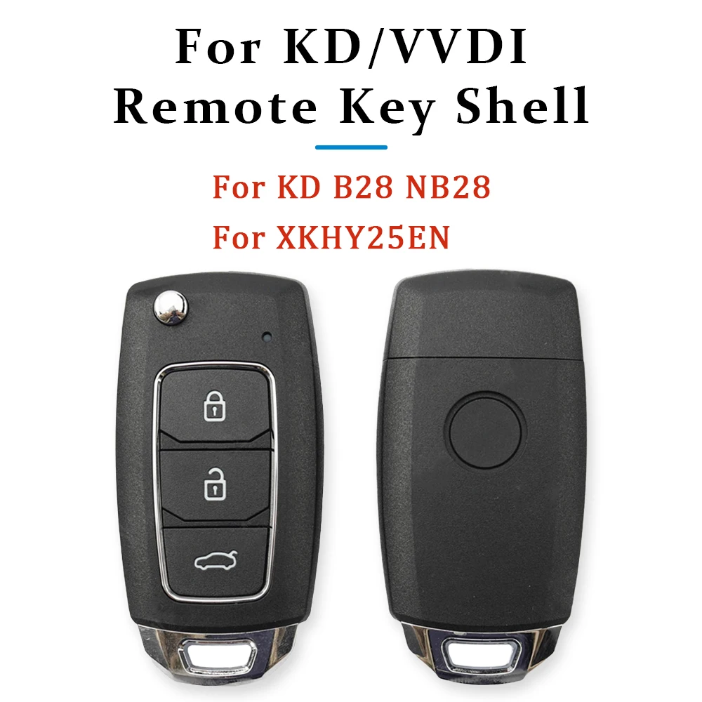 10/30 Pcs Remote Flip Key Shell 3 Buttons Replacement Folding Fob Case Hyundai Style For KeyDiy KD B28 NB28 Xhorse VVDI XKHY25EN