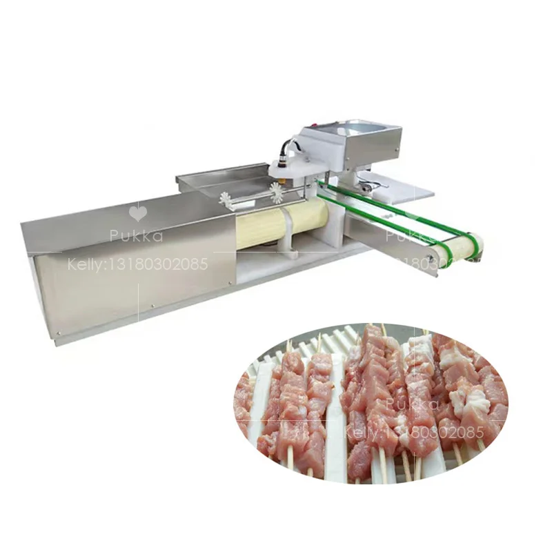 Barbecue meat skewer machine/ Doner kebab string machine/meat skewer machine