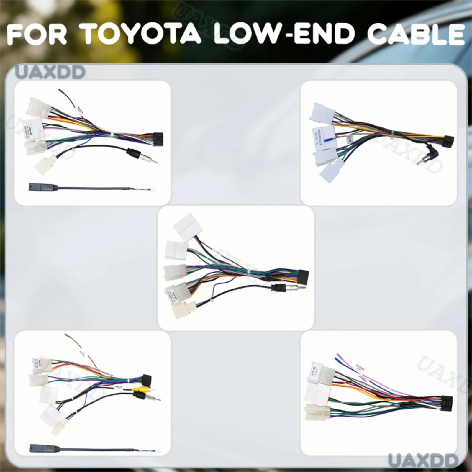 FOR TOYOTA New New and old 2017 Corolla Old 2 Din UAXDD Wire Electric Current CD Automotive Accessories Cable Cord Lead Flex Car