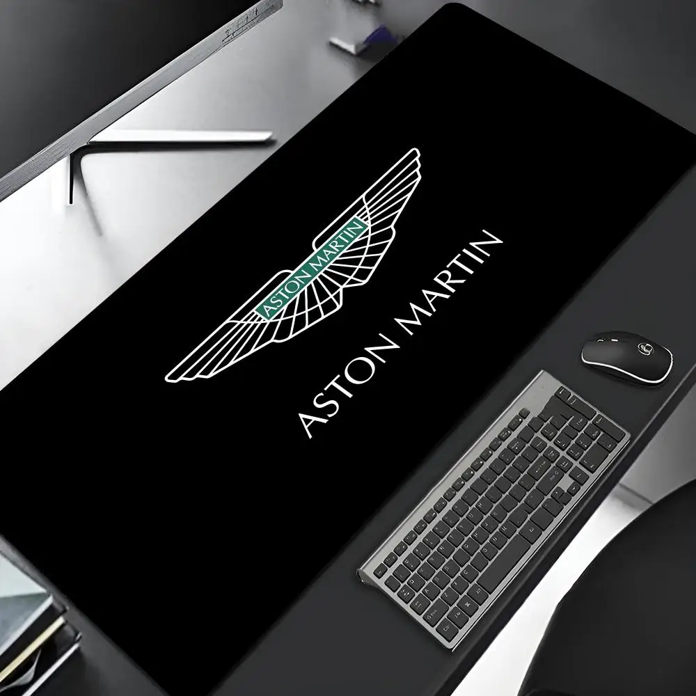 Aston Martin F1 logo Mouse Pad Gaming Locking Edge Big safely Computer Gamer Large Rubber Art Mousepad Laptop Desk Mat