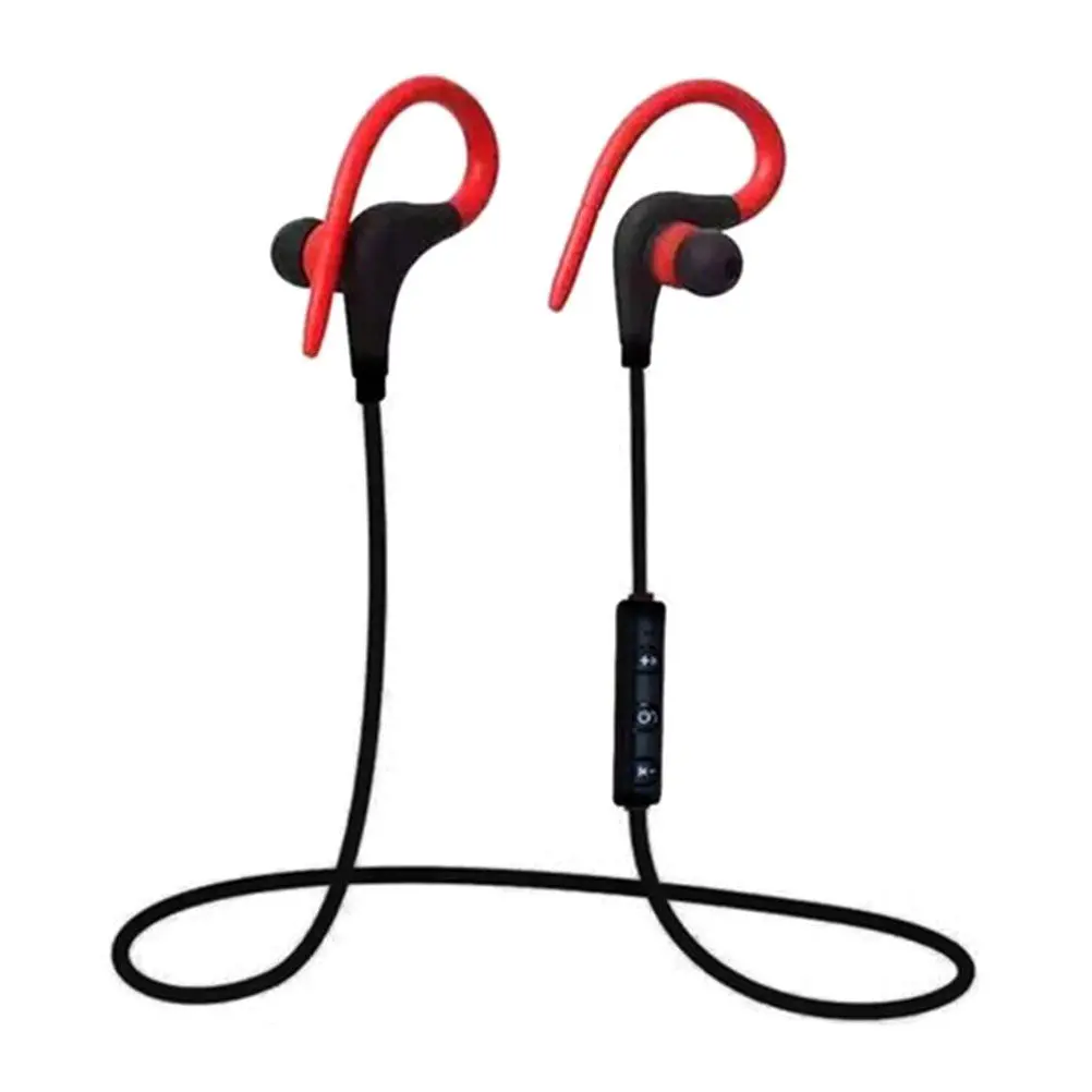 1 Pair Wireless Earbuds 55Mah Battery 6 Hours Playtime Stereo Sound Waterproof Sweatproof For Sports Running Gym Red In-Ear view 4