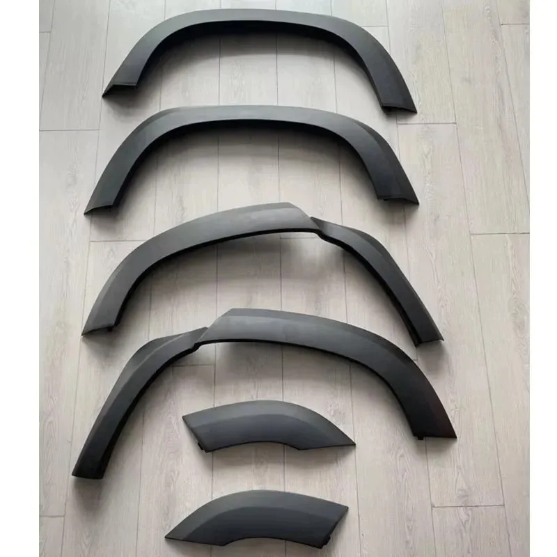 جودة عالية 6PS ماتي الأسود البلاستيك توسيع عجلة الحاجب عجلة قوس ل 2020 + المدافع 110 ترقية الإصدار #4