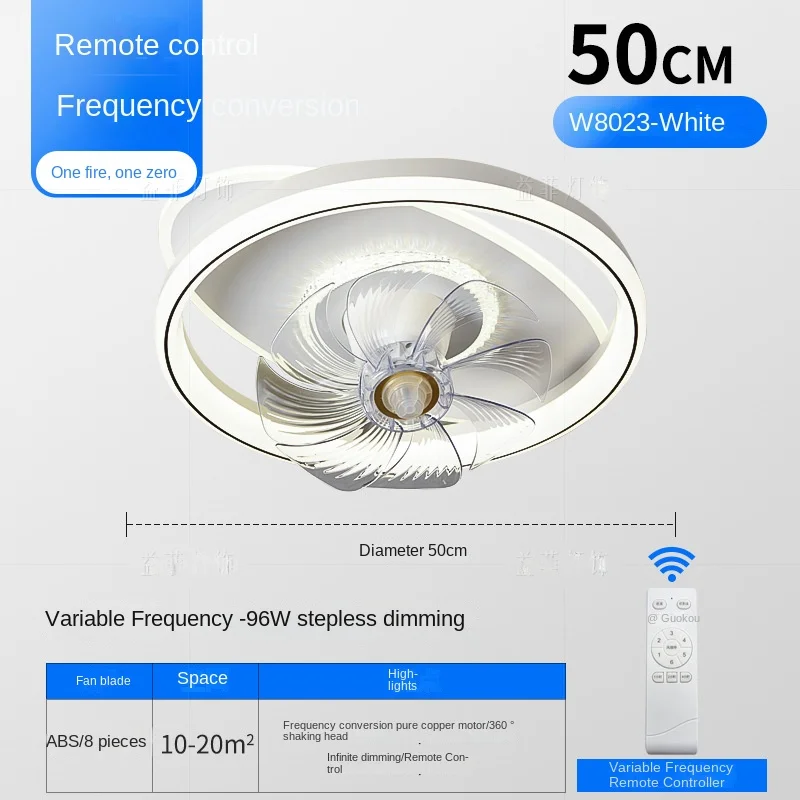 Fan Lamp Bedroom Light LED Ceiling Lamp Dining Room and Study Room  Household Room Lamp Shaking Head Ceiling Fan Lamps