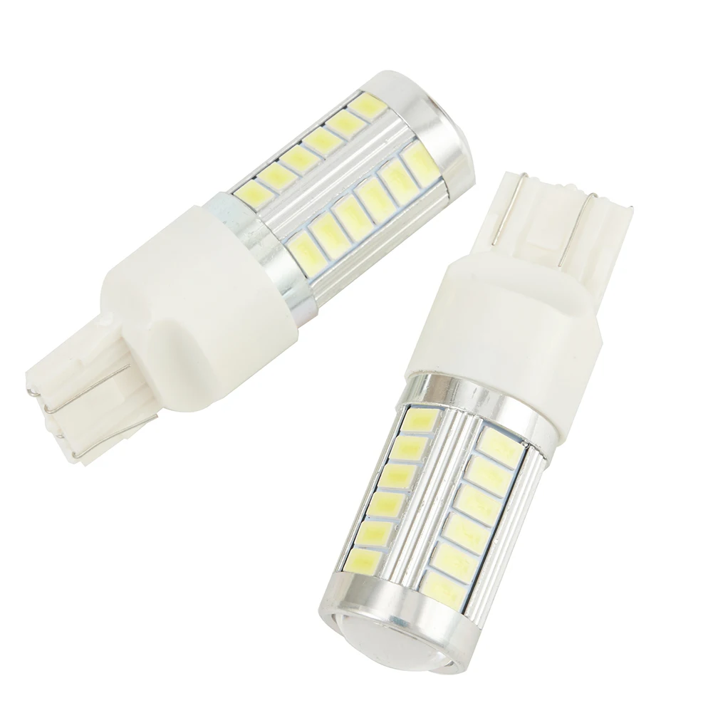 6.6W 800LM Car Backup Reverse light Brake light 2pcs White T20 Bubls 7443 7440 5630 LED Dome Lights Turn light High Quality