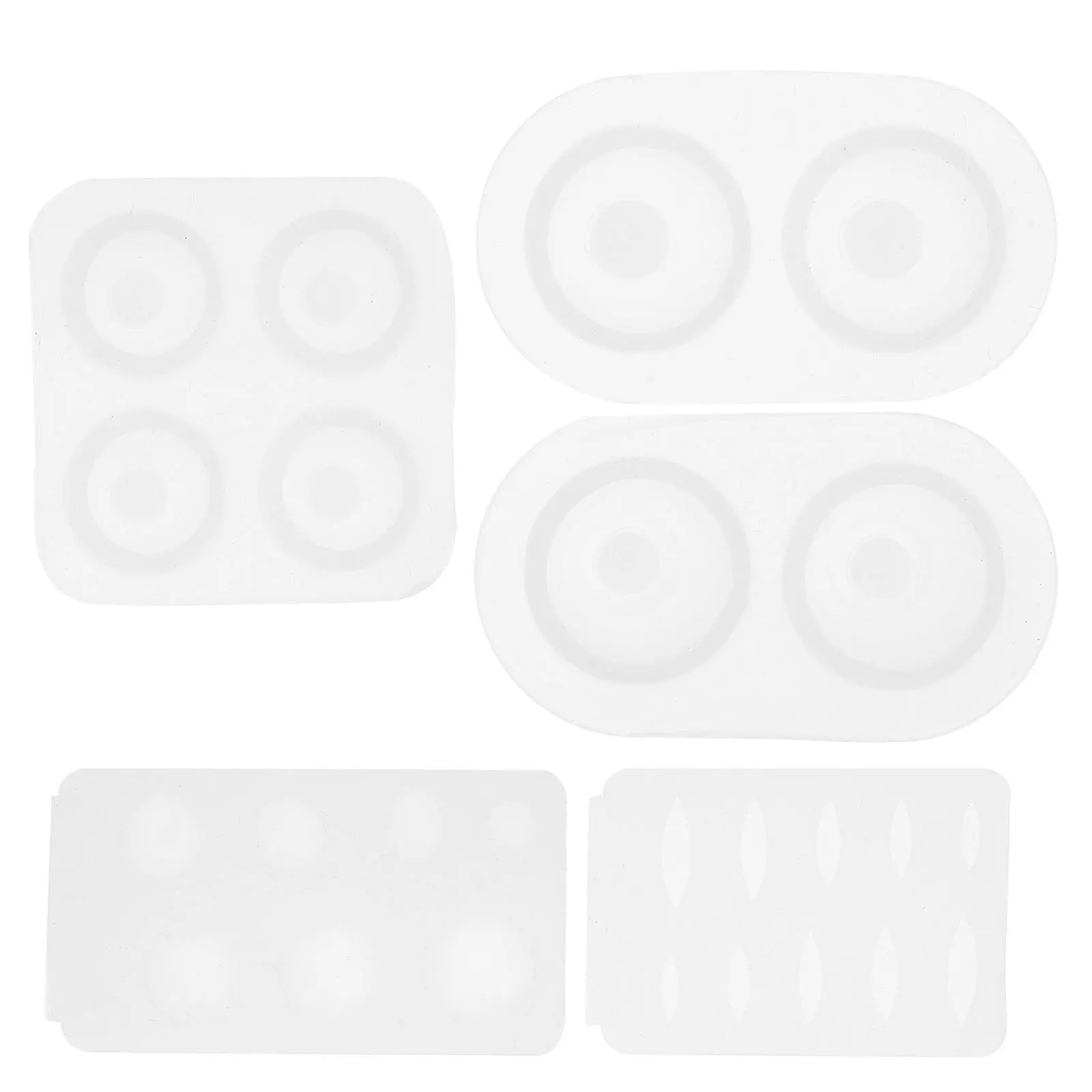 5 قطعة قالب عين مقلة العين لتقوم بها بنفسك قوالب السيليكون الايبوكسي للحرف اليدوية الإبداعية ومشاريع مجوهرات من مادة الراتنج سهلة الاستخدام وممتعة