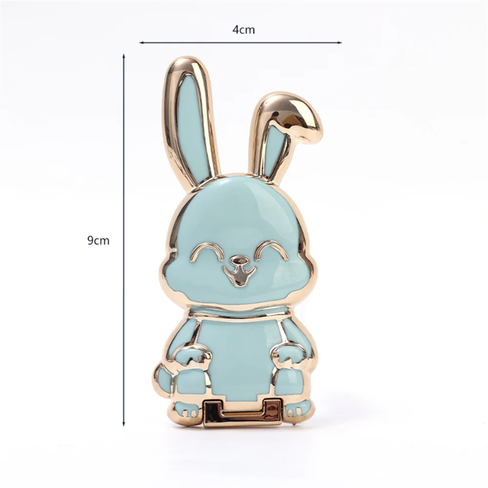 Finger Ring Holder For Phone Cute Rabbit Shape Mobile Phone Holders Universal Cell Phone Stands Foldable Finger Ring Kickstand