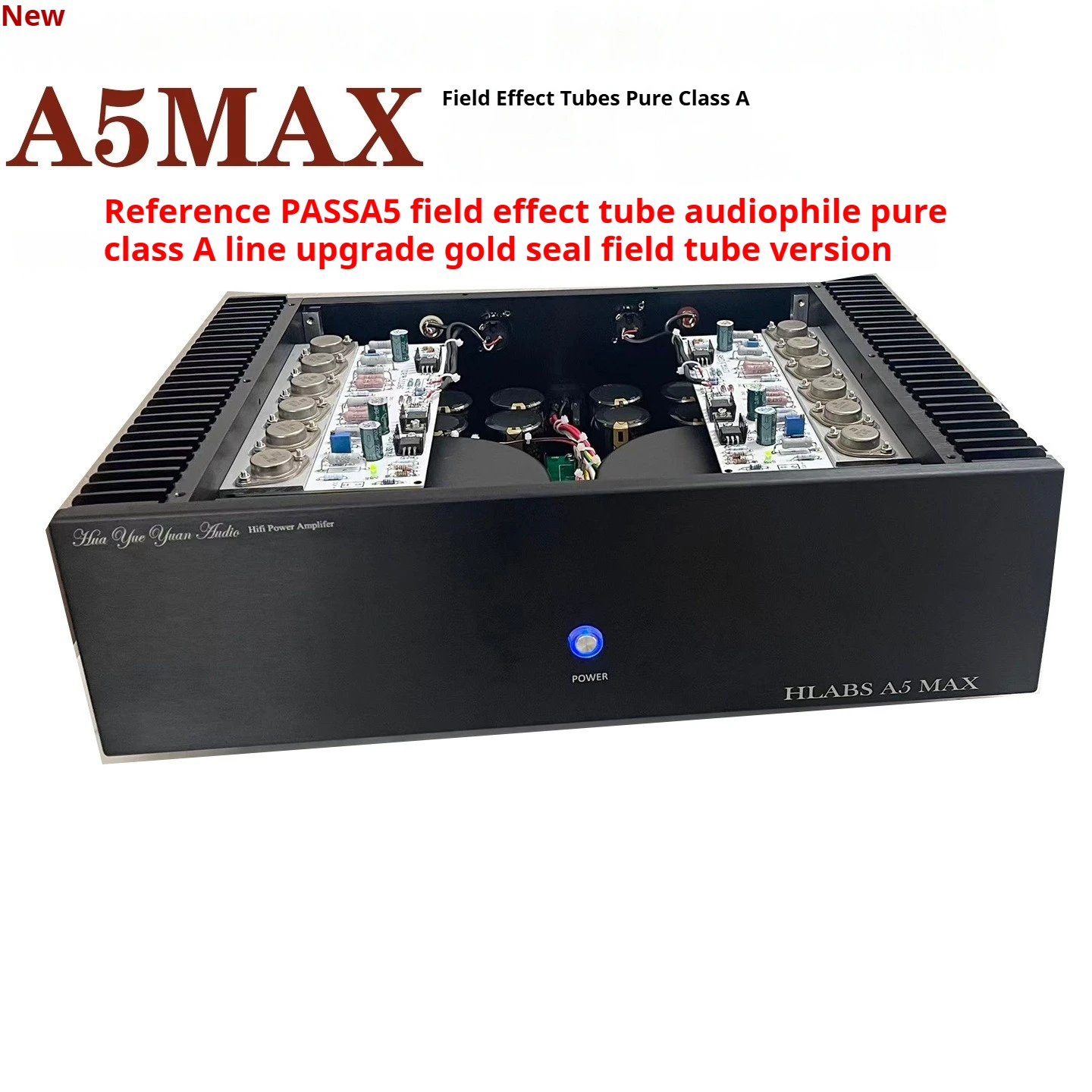 

A5MA Gold Sealing Tube Balance Pure A Power Amplifier Machine Refers To The American PASSA5 Pure A Power Amplifier Circuit