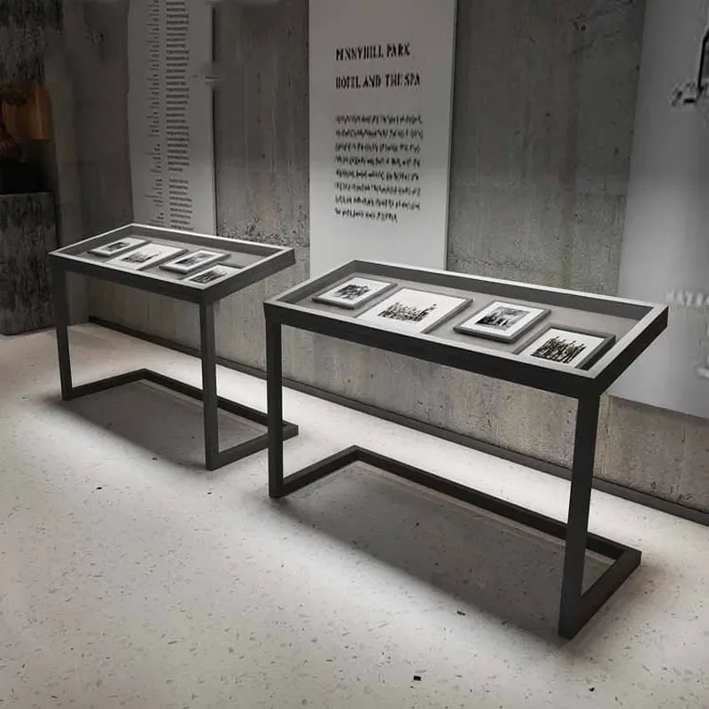for Order Bill Data Display Cabinet for Historical Documents Cultural Relics Exhibition Hall Rack System Museum Display