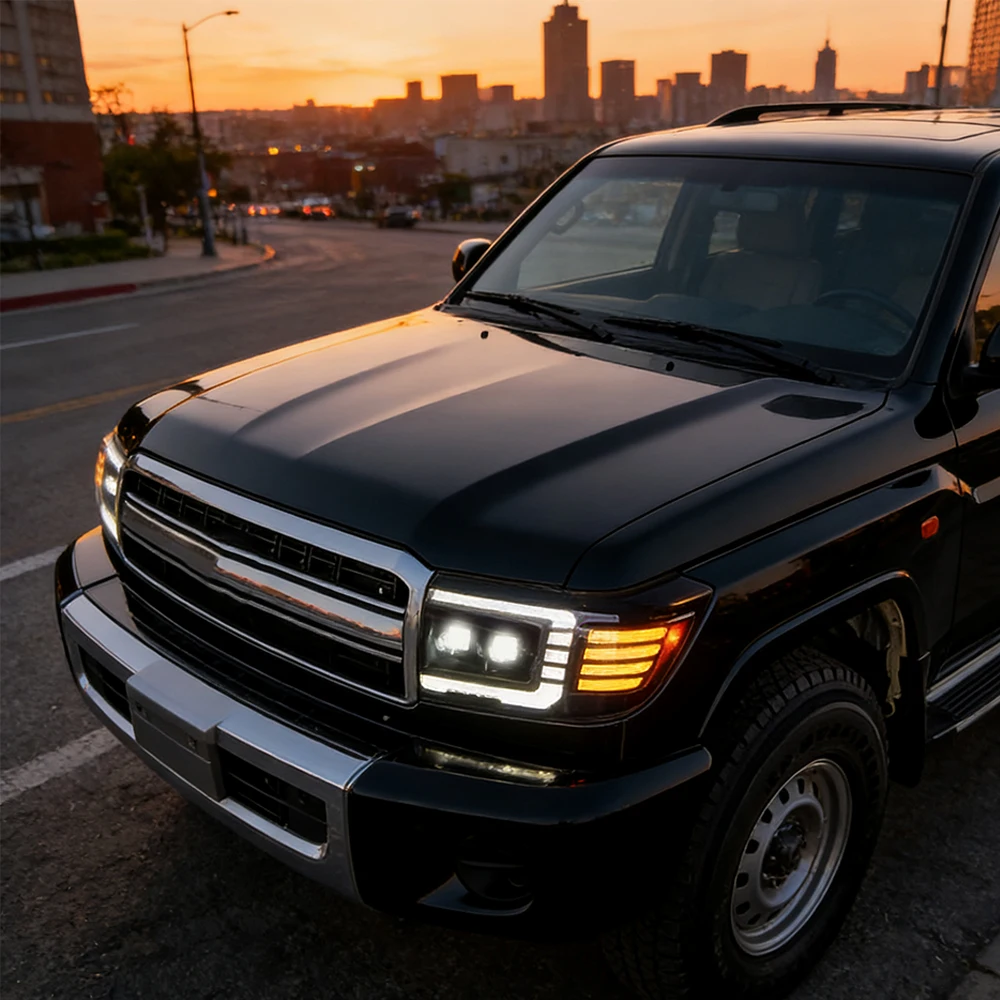 

For Toyota Land Cruiser Lc71 Lc76 Lc78 Lc79 2007-2023 Car Headlights Assembly Upgrade New Style Led Projector Lens Accessories