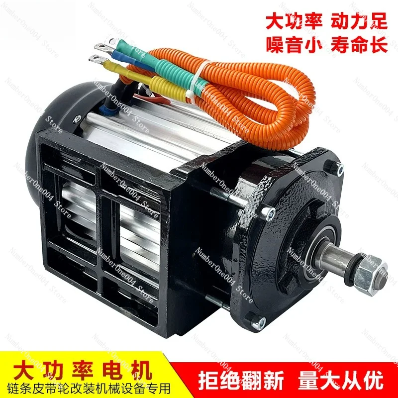 Complete Kit Belt Reduction Mid Drive Brushless Motor with 48V 3000W Controller for EV Conversion