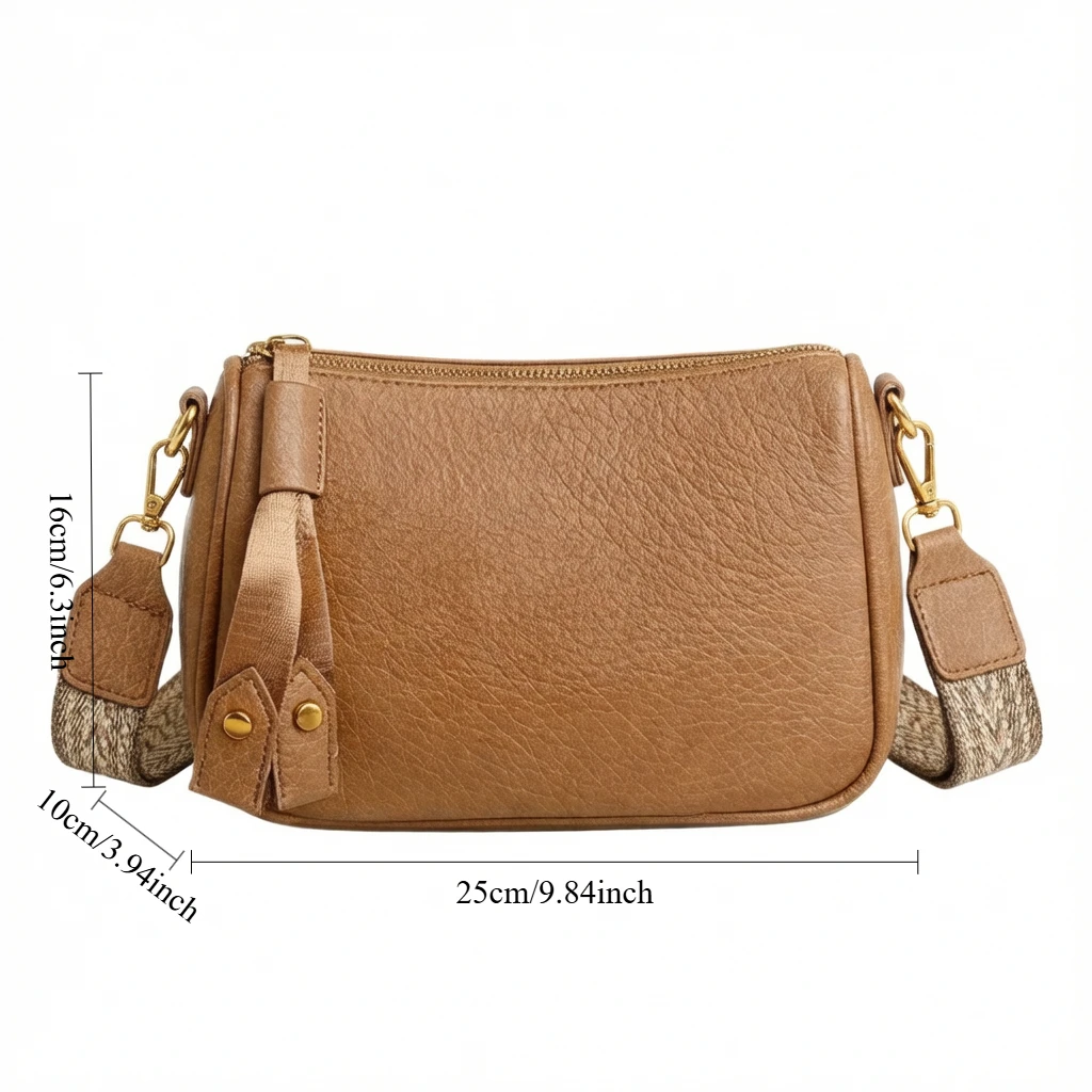 2026 New Women Vintage Leather Crossbody Bag Elegant Casual Tote Shoulder Bag Practical Messenger Bag For Office Daily