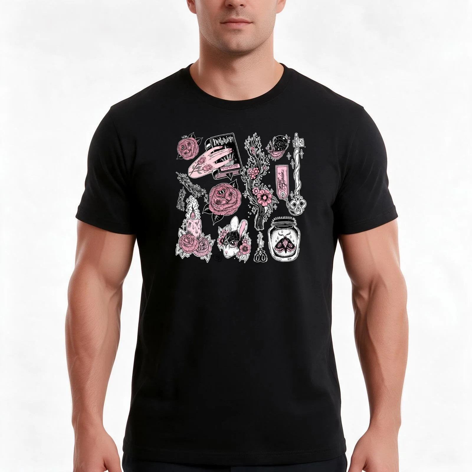 Ostara T-Shirt, Summer Casual Cotton Tee, Oversized Streetwear Tops, Vintage Graphic Print, Loose Fit Short Sleeve, 100% Cotton