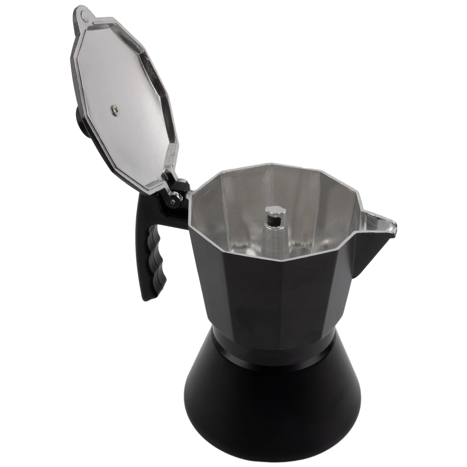 150/300ML Kettle Pot 2 Size Aluminum Black Coffee Maker Espresso Maker Moka Pot Portable Italian Style Darable