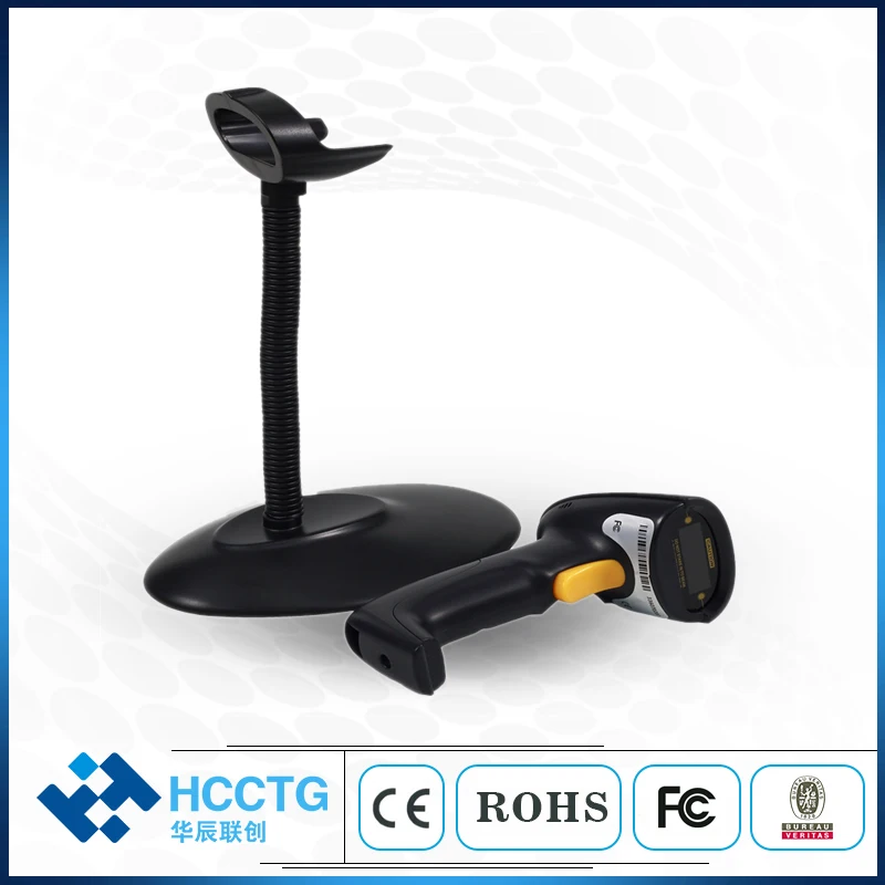 Wried PS/2 RS232 USB Safety Laser Handfree Barcode Scanner With Stand HS-6100S