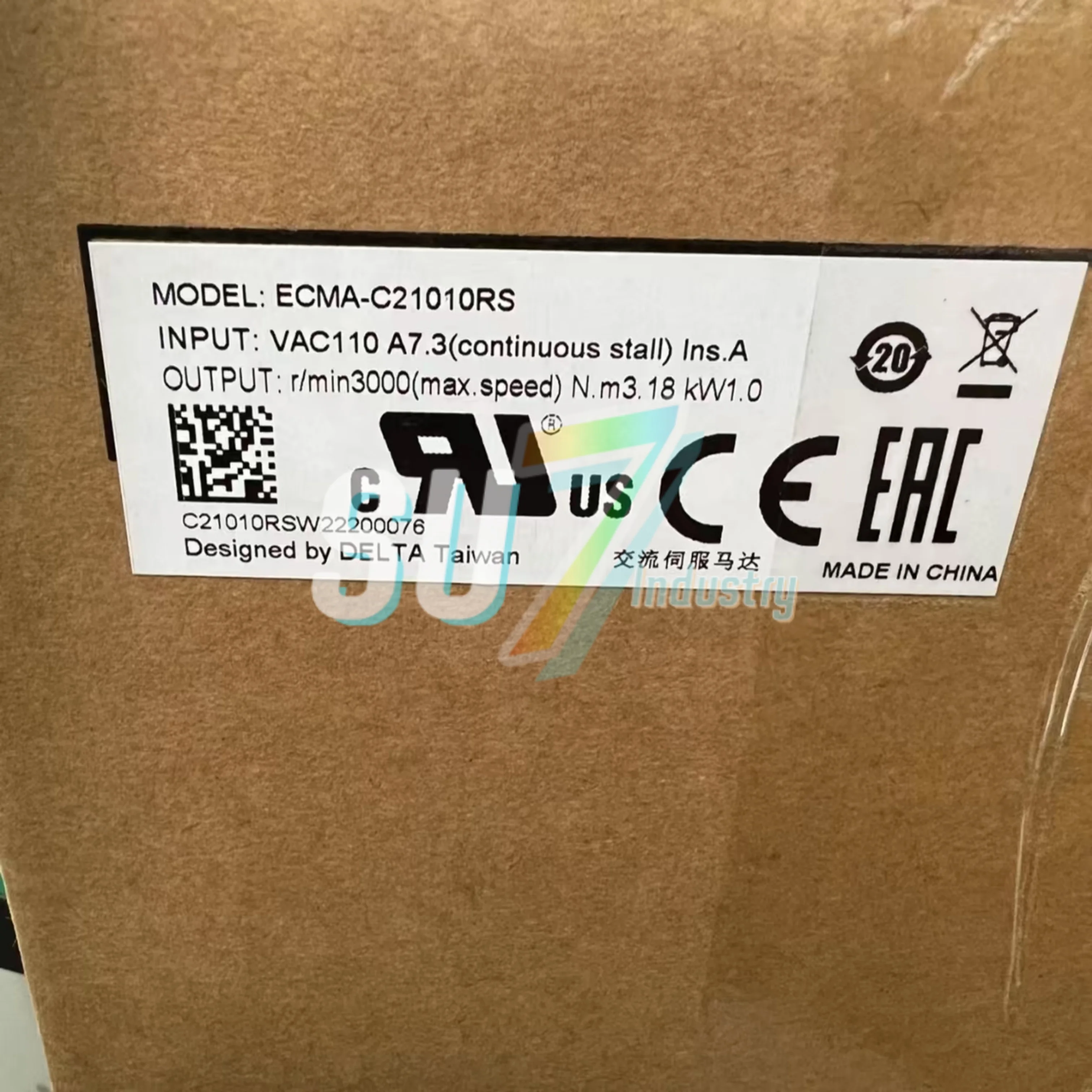 

Servo motor new in stock ECMA-C21010RS