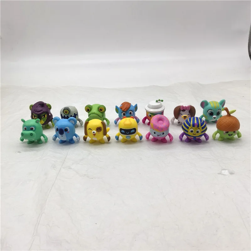 50PCS Cute Lankyboxes Pinatas Figure Toys Cartoon Model Doll Kawaii Collect Toys Children Gift Random styles bulk some flaws