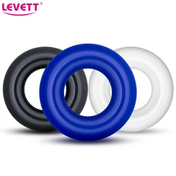 3pcs Male Penis Cock Ring Delay Ejaculation Scrotal Binding Ball Stretcher Penis Enlargement Silicone Cockring Sex Toy For Men