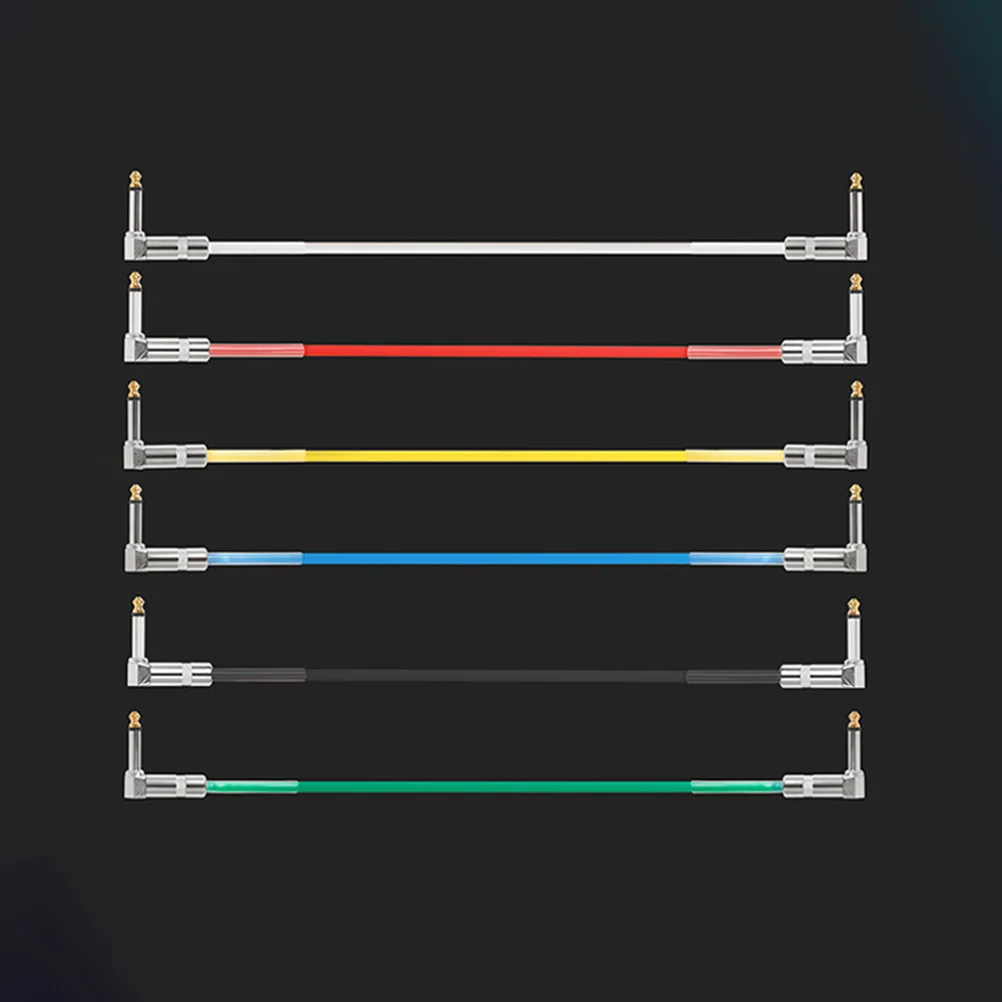 

6.35mm Guitar 6.35 Patch Cable Cables 30cm Copper Line Patch Cable For Electric Guitars Low Noise Durable PVC
