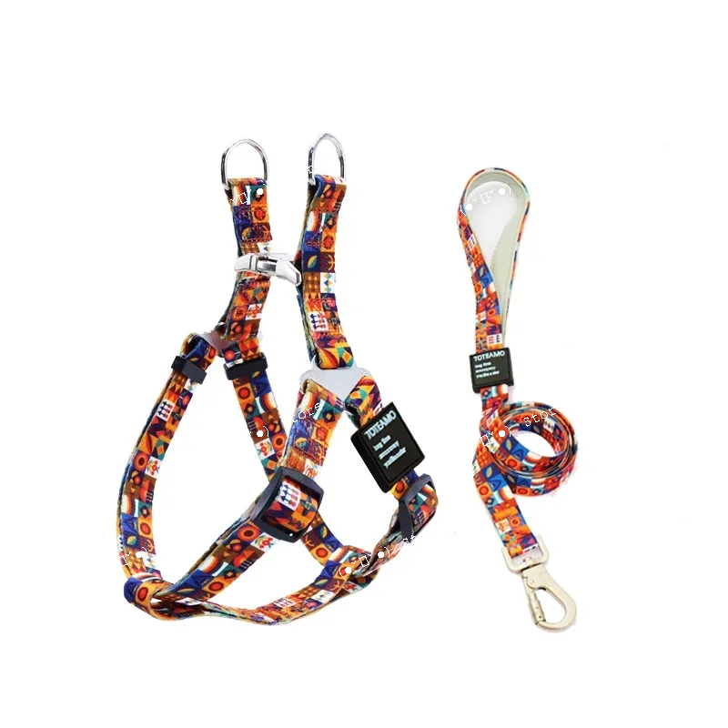 

small-large dog harness and leash set strong durable pet harnesses dogs accessories arnes para perro pet supplies
