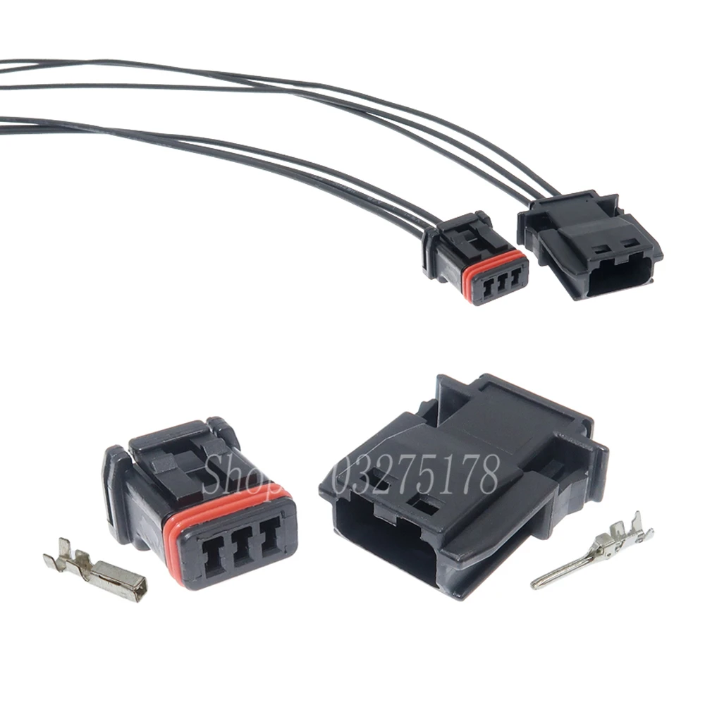 1 Set 3 Pin MX19A003S51 Car Rearview Mirror Cable Harness Plug Automotive Waterproof Wire Connector Electrical Socket
