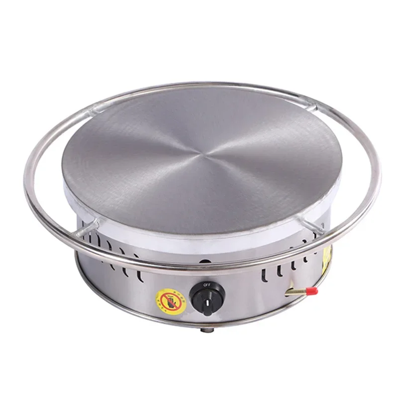 Rotating Gas Heating Baked Flat Pancake Making Machine Flat Arabic Bread Making Machine