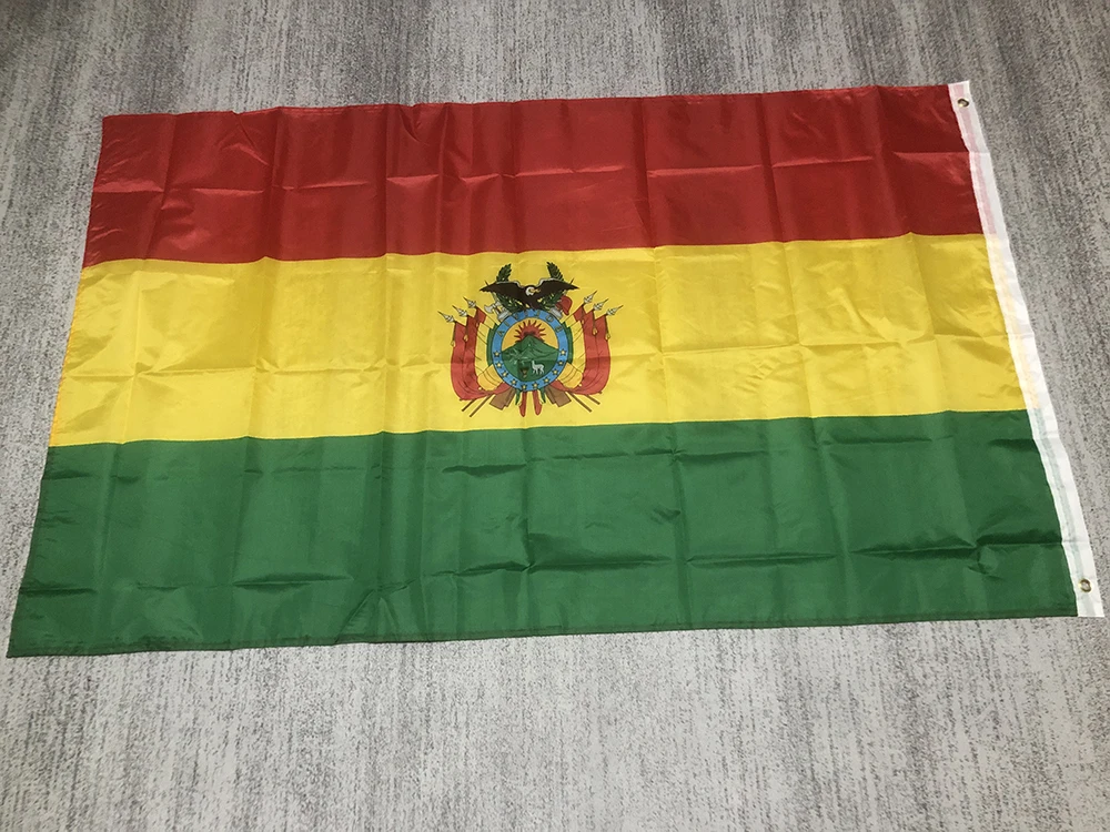 superonezxz flag Bolivia flag 90x150cm double penetration South America Bolivia National Flag polyester hanging banner