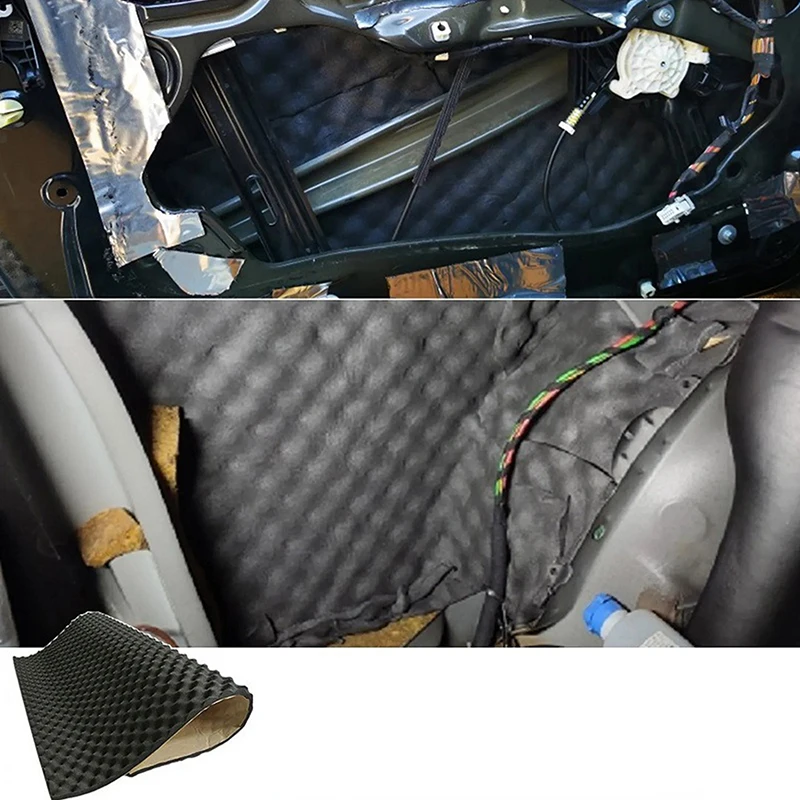 1Roll 20mm Car Hood Engine Firewall Heat Mat Deadener Sound Noise Proof Insulation Deadening Soundproofing Foam 100x50cm 80x50cm