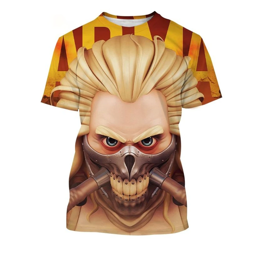 Camiseta con estampado 3D de Immortan Joe para hombre y mujer,camiseta con masacara de monstruo,villano