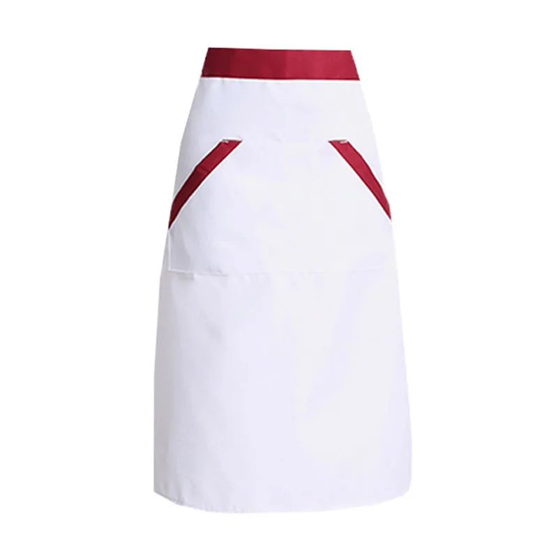 

Professional Chef Apron Catering Cap Hotel Cook Pinafore Restaurant Kitchen Work Aprons Bakery Cafe Waiter Print Mushroom Hat