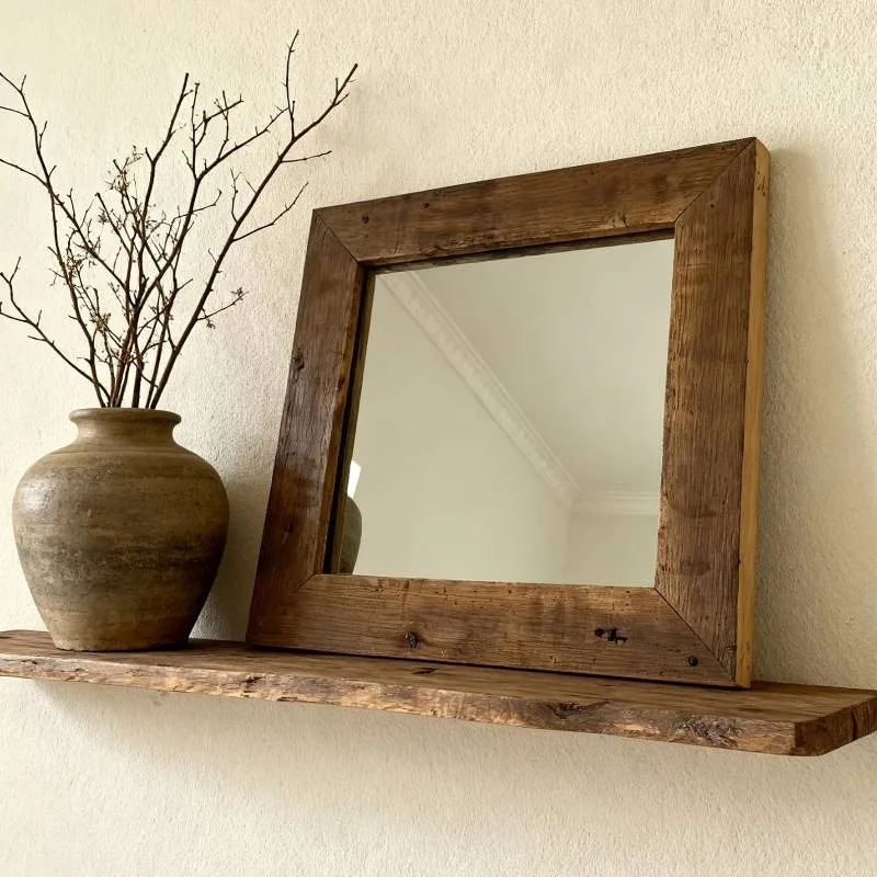 Bathroom Frame Decorative Mirrors Toilet Vintage Aesthetic Luxury Mirror Decor Wall Compact Espejos Para Pared Bedroom Stuff