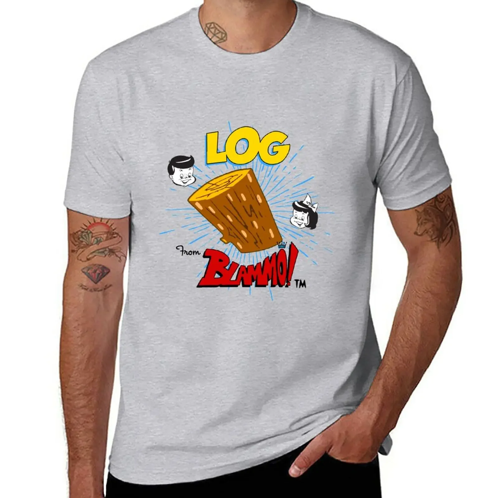 New Arrival summer hot sale2024 Log:Inspired by Ren And Stimpy funny vintage graphic style T-Shirt men clothing oversized tshirt