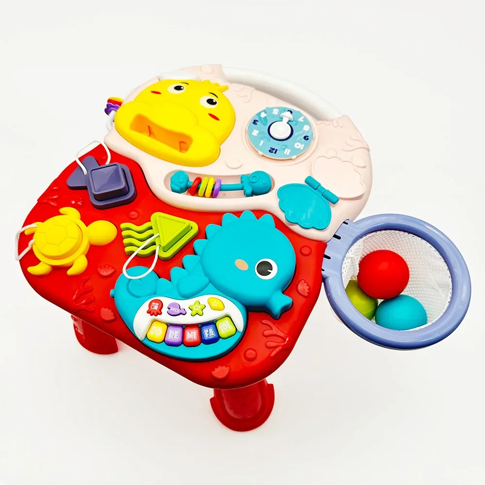 유아용 보행기 다기능 아기 워커 야외 활동 농구 음악 교육용 장난감 크리스마스 선물