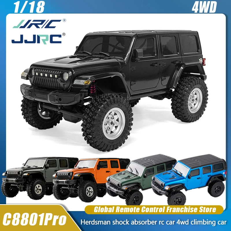 N*い様 JJRC C8801pro RCカー ブラック JJRC C8801Pro RC coche 1/18 C8801 Rc vehículo de escalada