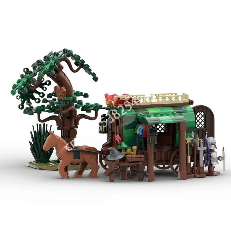 

360 шт. MOC артефакт покупатель замок строительные блоки образование рождественская игрушка подарок образовательная модель Рождественская игрушка в подарок