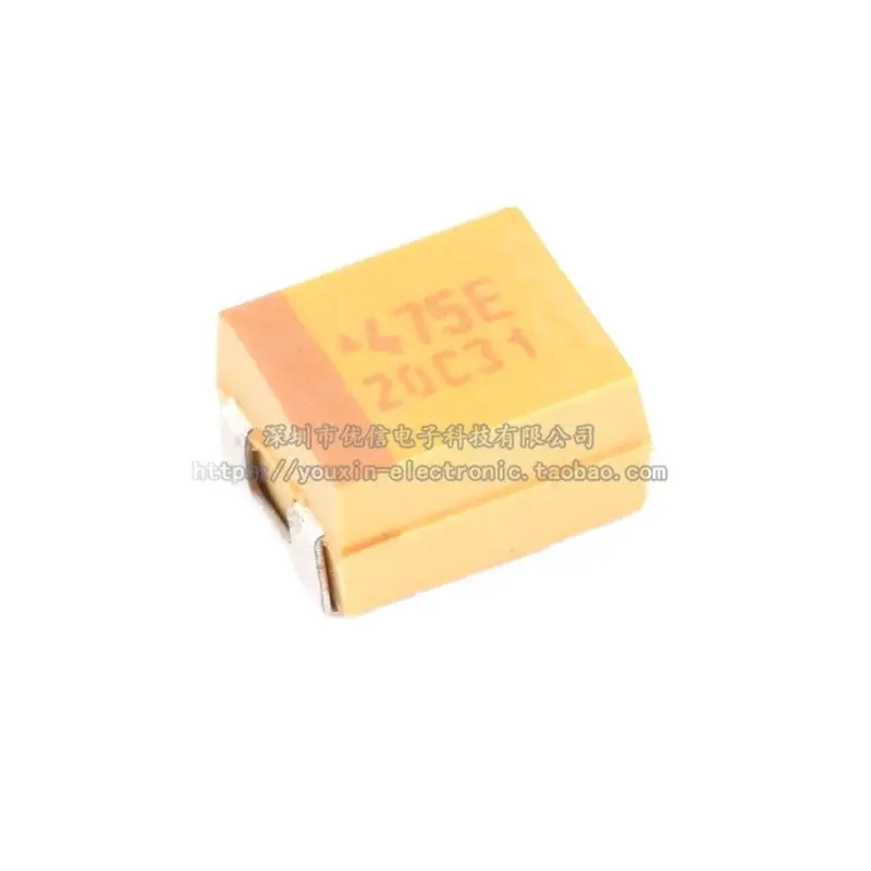 20pcs/original genuine patch tantalum capacitor 3528b 25v 4.7uf 10% TAJB475K025RNJ 1210