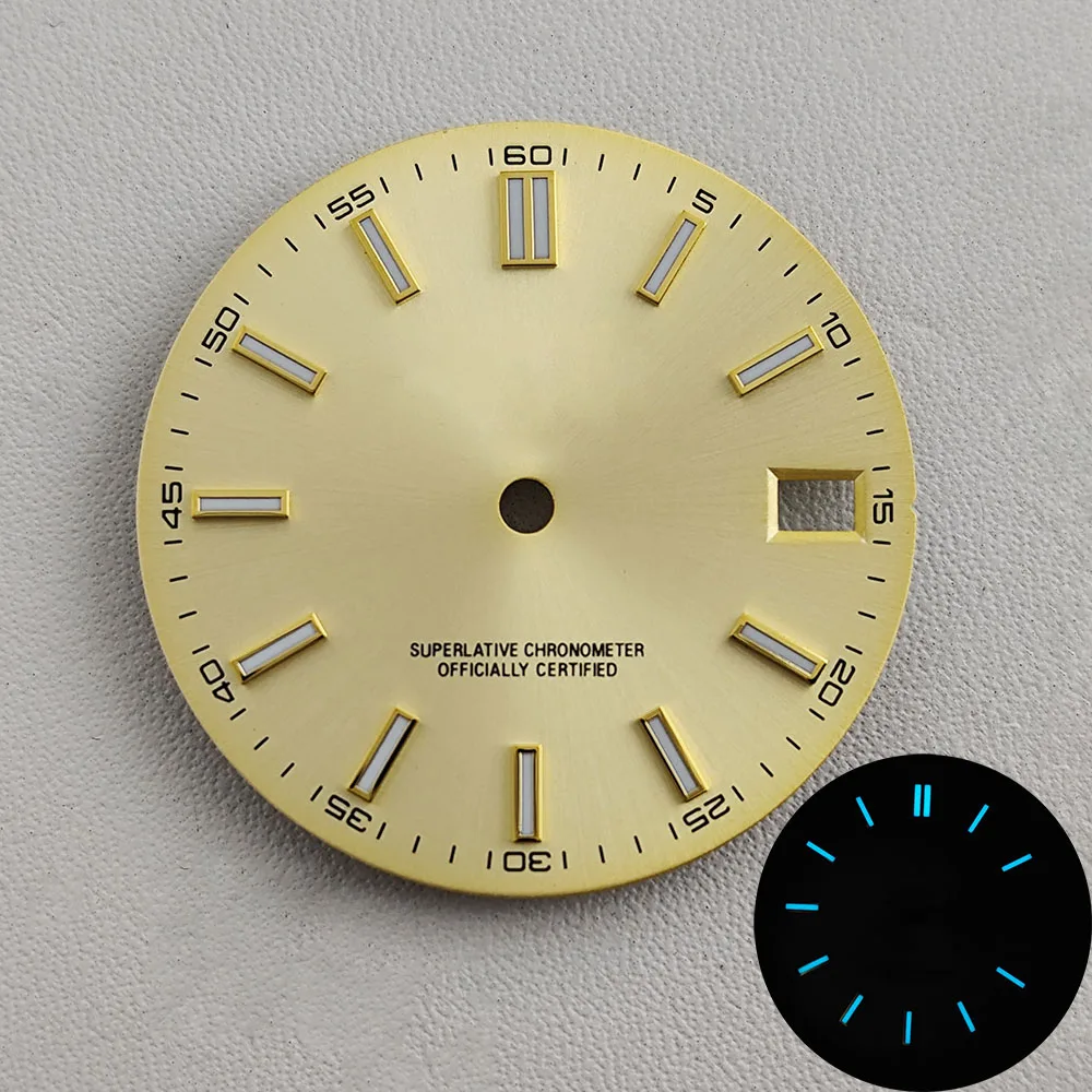 NH35 dial blue Luminous 28.5mm dial Suitable for NH35/NH36 movement watch accessories