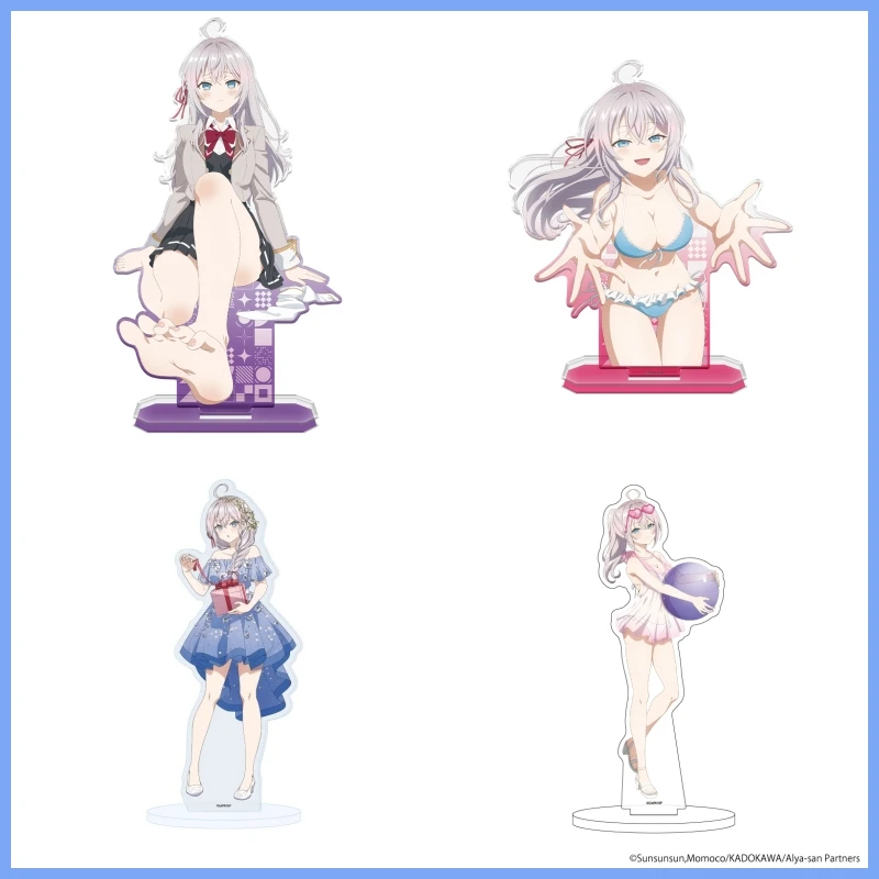 

Anime Alya Sometimes Hides Her Feelings in Russian Acrylic Stand Alisa figure Stand Plate Cosplay Prop Decor Cartoons present