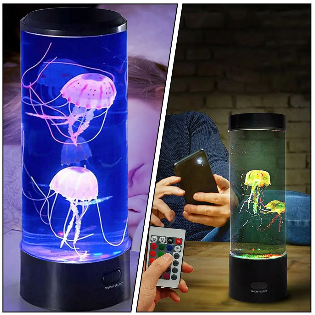 

Color Changing Jellyfish Lamp USB Powered Environmental Protection Mood Light Night Lamp Suitable Bedroom Living Room Study
