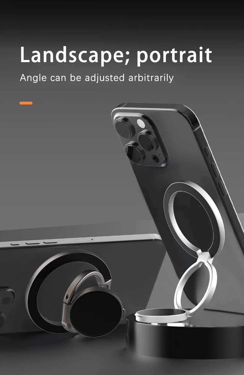 Doppelseitiger MagSafe-Handyhalter, Magnetischer Handyring-Ständer, Magnetgriff für iPhone 16, Android, Fitness-Studio und Auto – Detail 9
