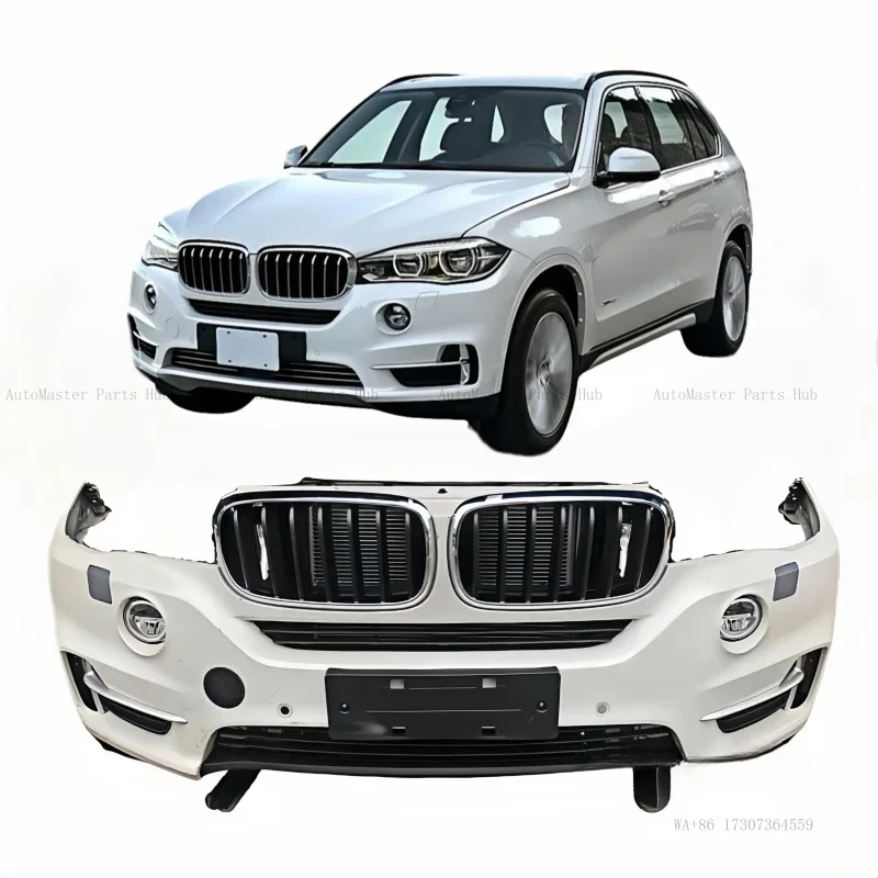 

Б/у комплект обвеса переднего бампера для X5 F15: центральная решетка и передний и задний сплиттеры