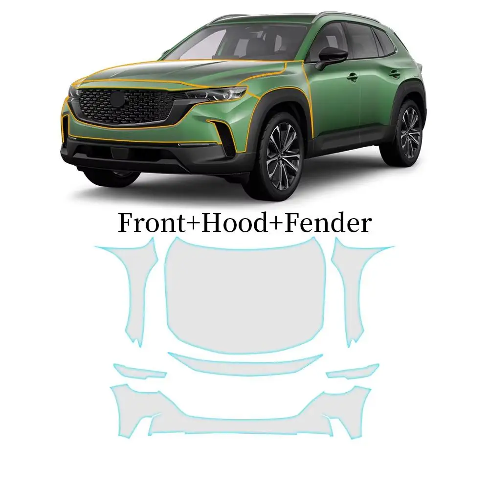 

For MAZDA CX-50 2023-2025 TPU Body Bumper Door Pre-cut Sticker Paint Protection Film PPF Scratch-resistant And Transparent